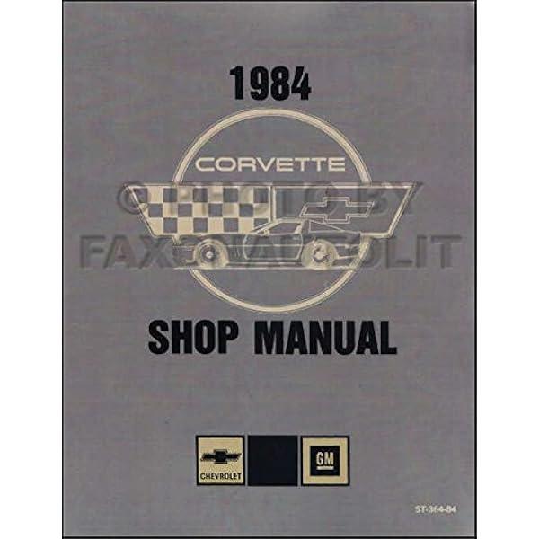 コルベットC4 Service Receipts Pocket FULLY ILLUSTRATED 1984 CORVETTE FACTORY REPAIR SHOP